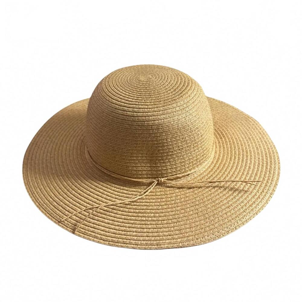 NEW STYLE & CO. women’s wide brim beach sun hat in natural